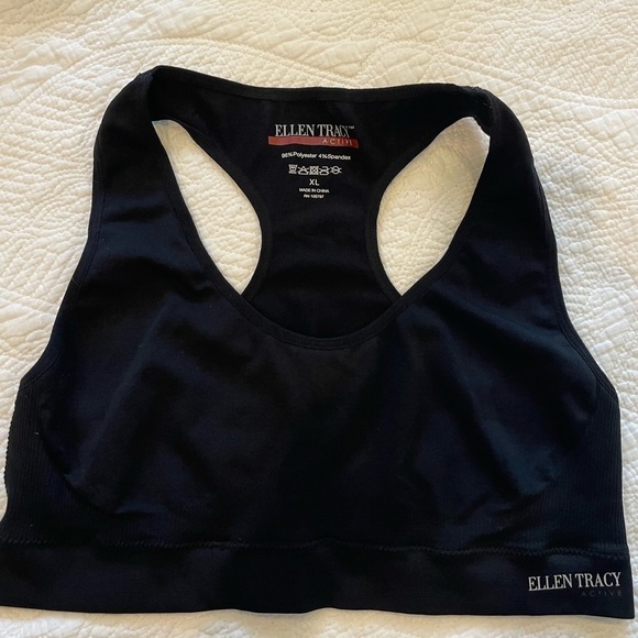 Ellen Tracy Active Razorback Sports Bra - Picture 2 of 6